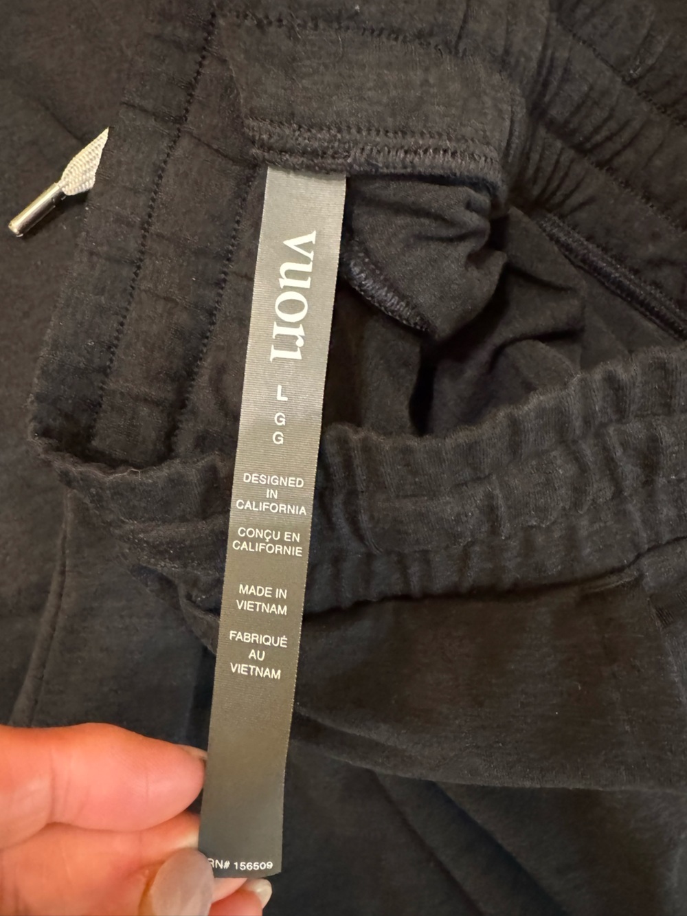 Halo Essential Wideleg Pant - Black Heather - Picture 3 of 3